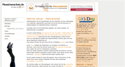 Desktop Screenshot of maedchenarbeit.de